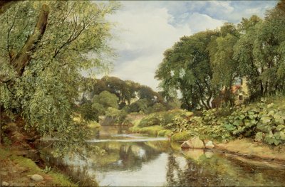 Het water van Leith, 1853 door Horatio McCulloch